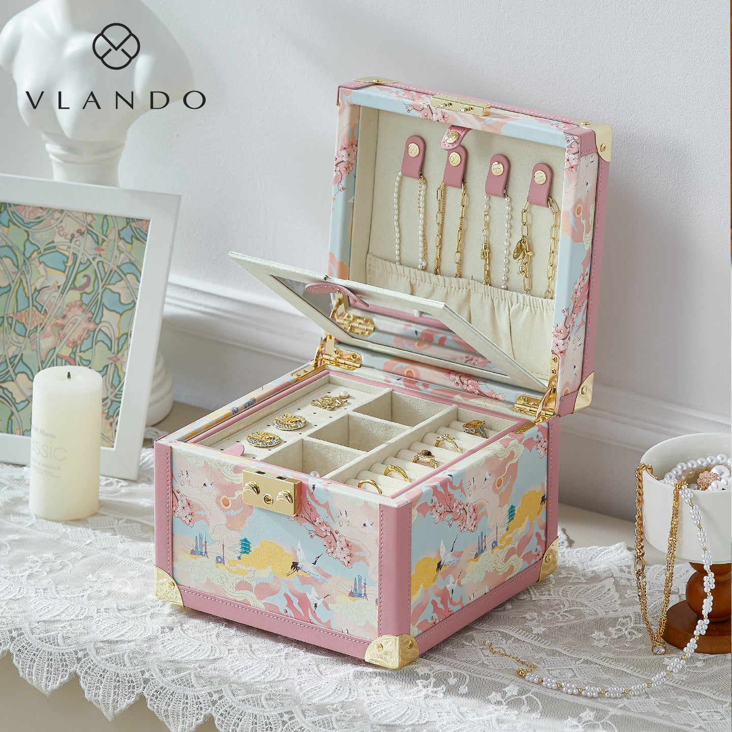 Jewelry Boxes & Organizers | Soft, Layered Storage | VLANDO