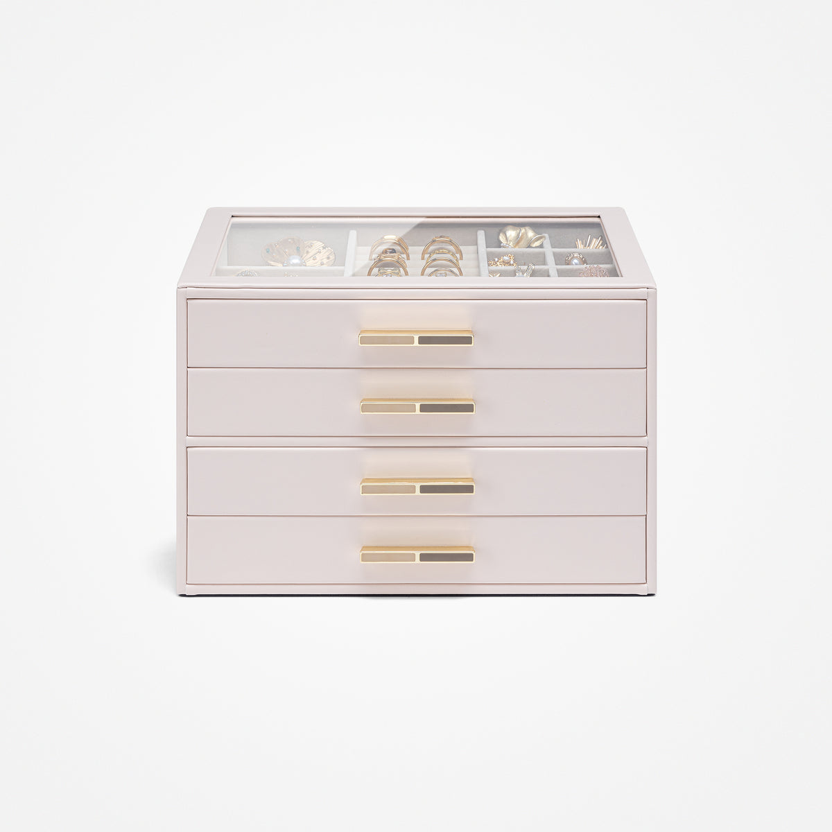 Quiet Luxe 4-Layer Jewelry Box Organizer | VLANDO Jewelry Storage