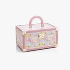VLANDO Quiet Luxe Atelier Bloom Jewelry Box – Leather Case with Gold Corner Guards & Mirror