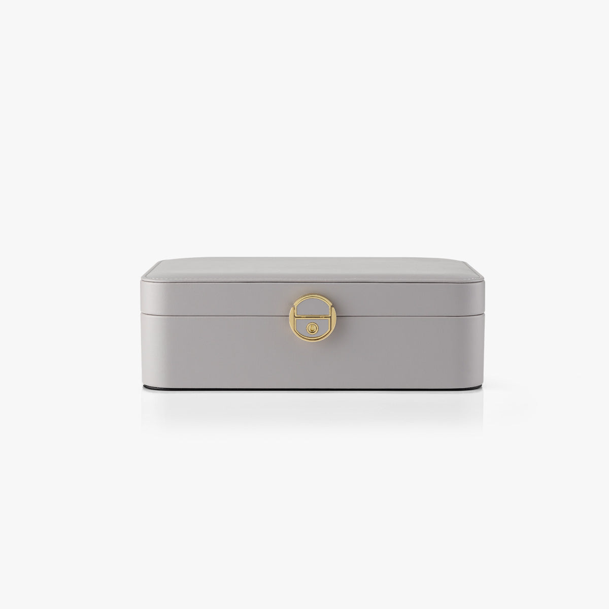 VLANDO Everyday Keepsake 2-Layer Lockable Leather Jewelry Box Organizer ...