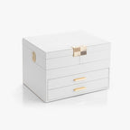 VLANDO Quiet Luxe 4-Layer Jewelry Box - Large Capacity & Elegant Gift