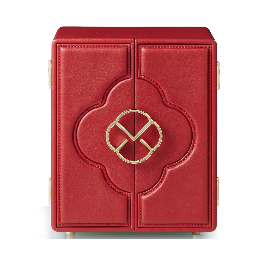 VLANDO Quiet Luxe Atelier Bloom Jewelry Box – Faux Leather Jewelry Organizer for Women,Birthday Gifts