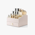 VLANDO Quiet Luxe Vanity & Makeup Organizer,Large Capacity Countertop Organizer with Drawers