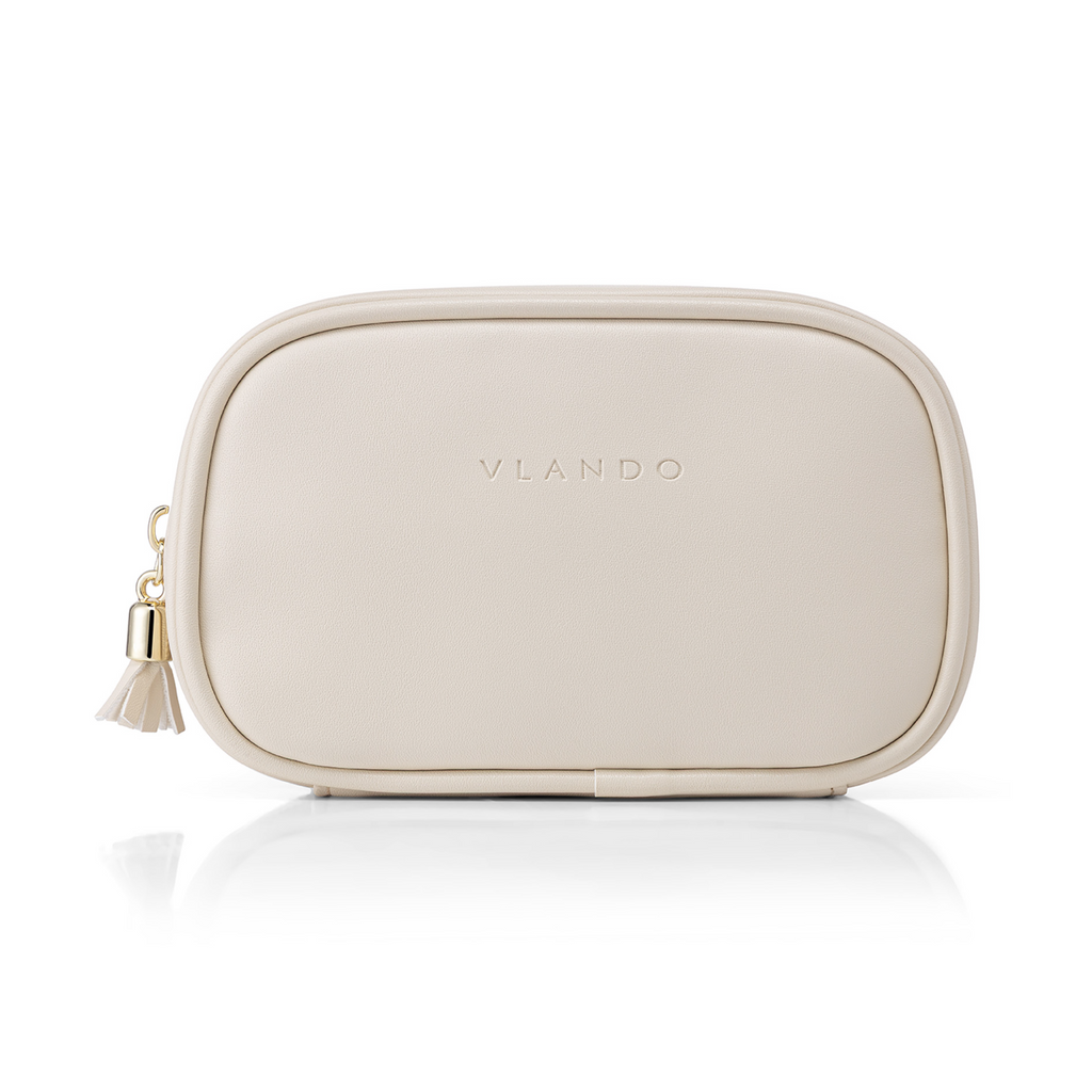 VLANDO Medium Pocket Cosmetic Bag, Small Travel Makeup Bag for Women