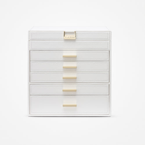 VLANDO Quiet Luxe jewelry box organizer in White