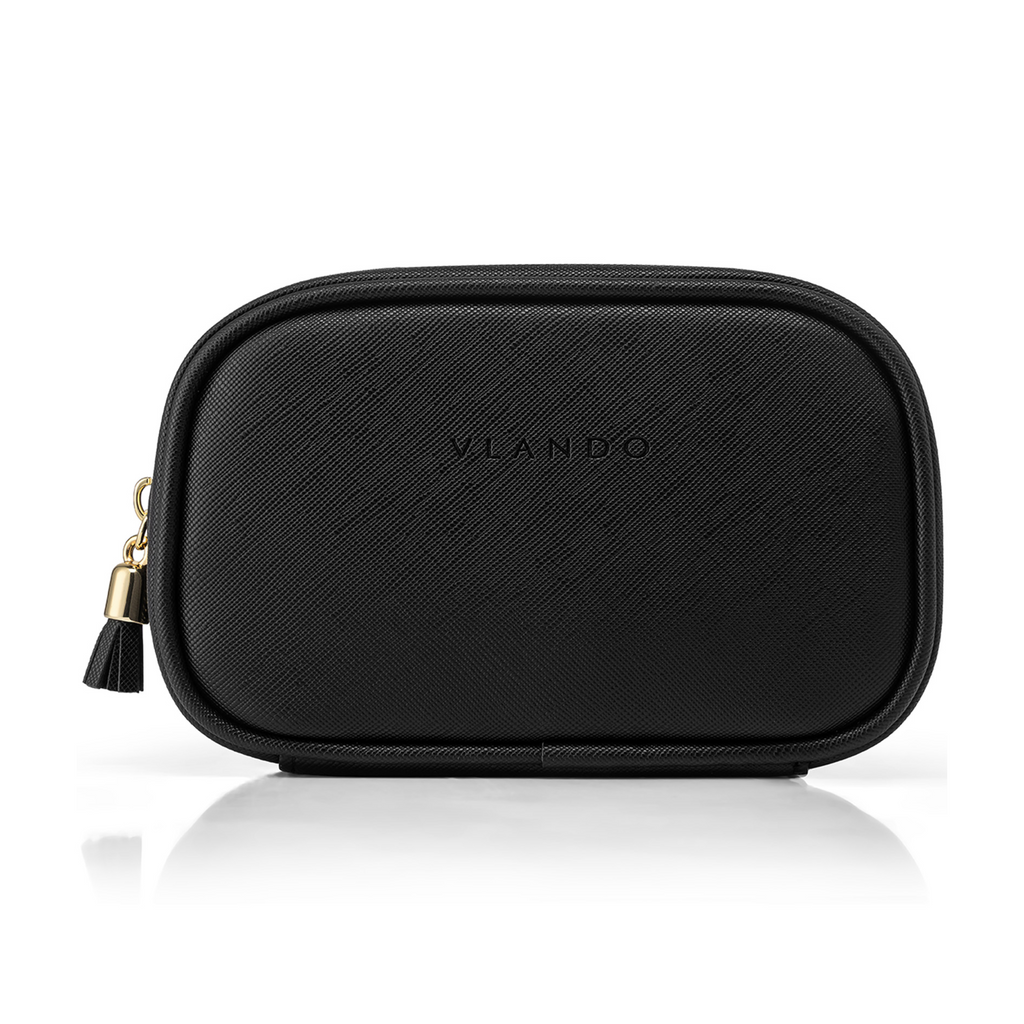 VLANDO Medium Pocket Cosmetic Bag, Small Travel Makeup Bag for Women