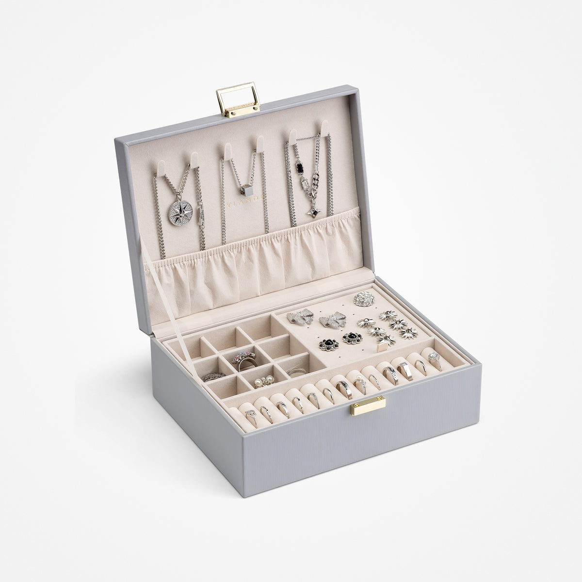 Everyday Jewelry Box | Medium Velvet Storage | VLANDO