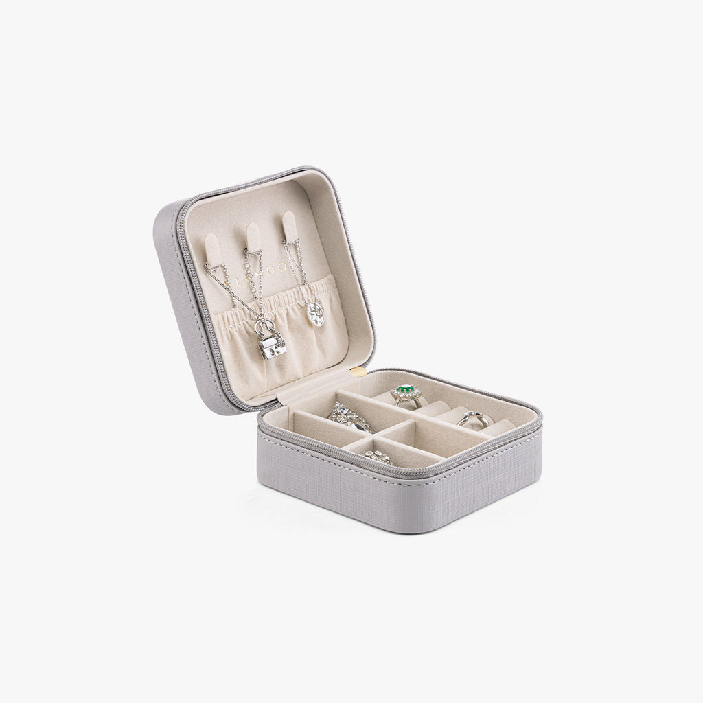 VLANDO Travel Ritual-Small Jewelry Box,Faux Leather Portable Jewelry Case Organizer,Wedding Gifts