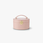 VLANDO Musical Jewelry Box for Girls – Spinning Ballerina, Lockable Jewelry Case & Mirror – Light Pink Gift