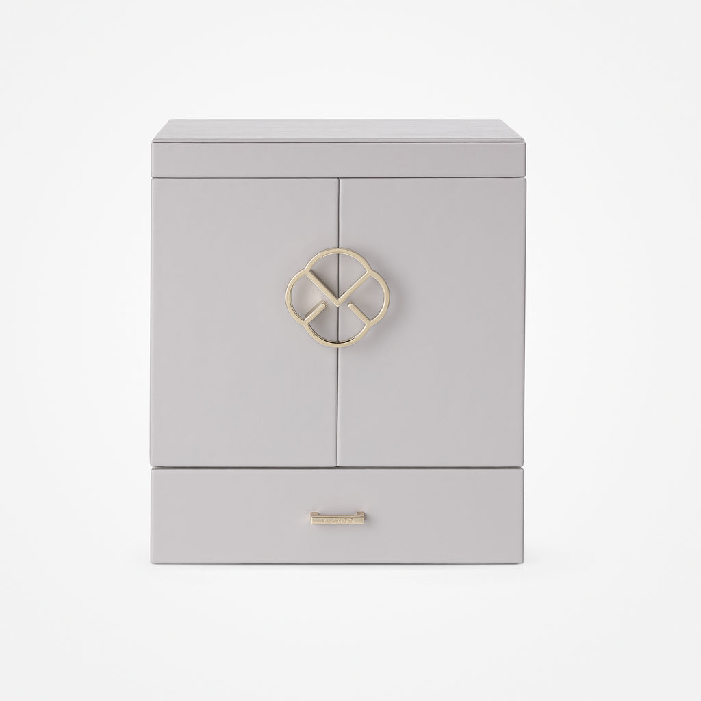 VLANDO Quiet Luxe 6-Layer Large Jewelry Box & Organizer with Mirror