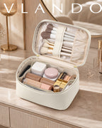 VLANDO Naifu Travel Makeup Bag | Portable Large‑Capacity Cosmetic Organizer for Women