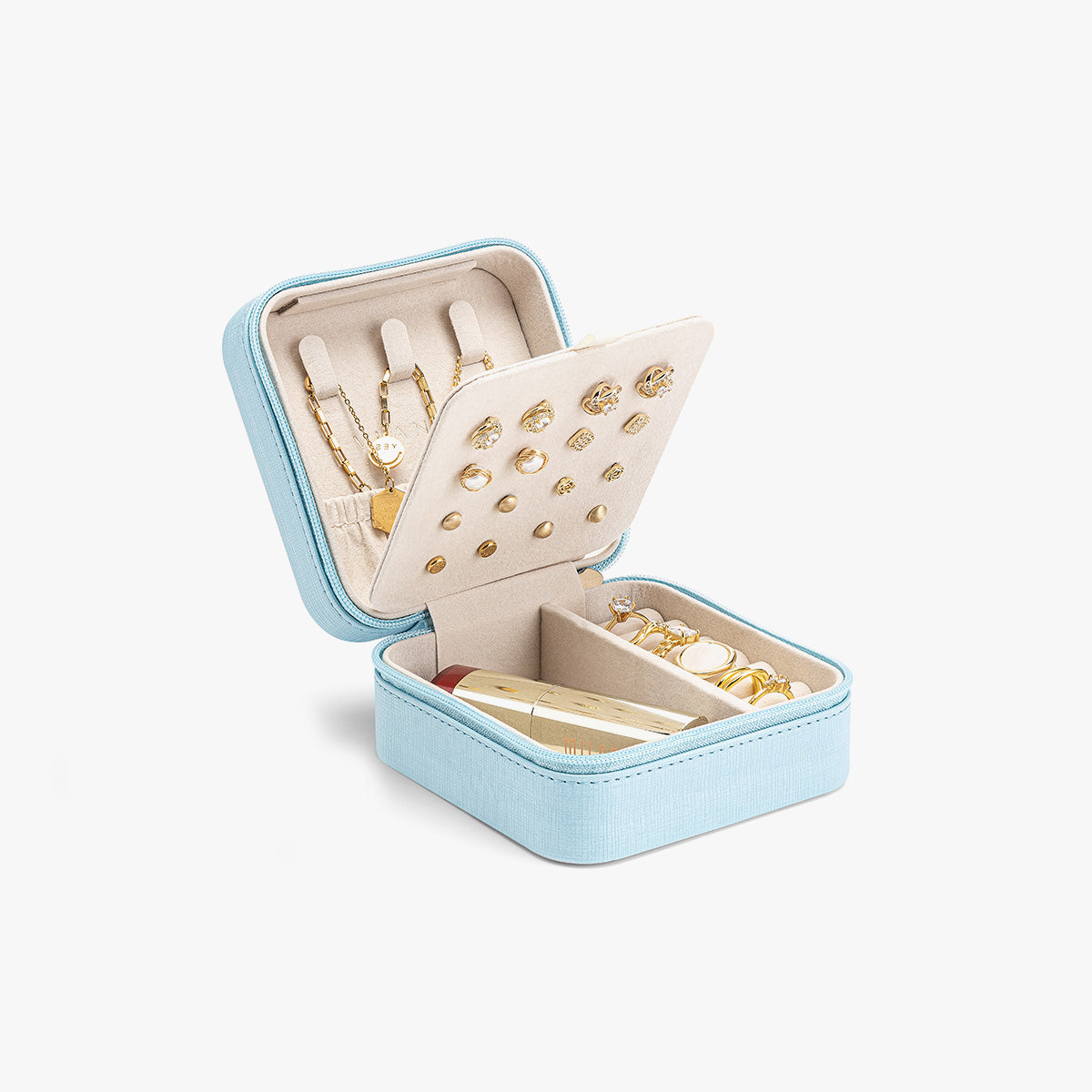 VLANDO Travel Ritual-Small Jewelry Box,Travel Portable Jewelry Case Organizer,Graduation, Birthday,Wedding Gifts