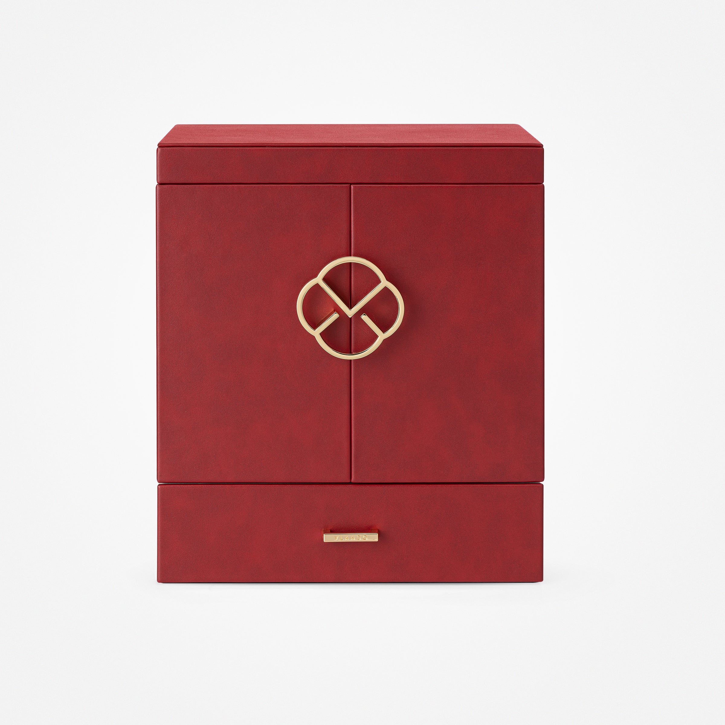 VLANDO Quiet Luxe 6-Layer Large Jewelry Box & Organizer with Mirror