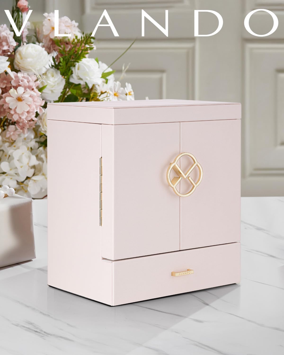 6-Layer Jewelry Box | Mirror and Velvet Drawers | VLANDO
