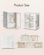 VLANDO Quiet Luxe jewelry box organizer, open storage layout