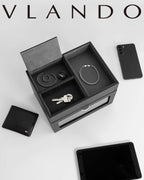 VLANDO Automatic Double Watch Winder with Jewelry Valet Tray