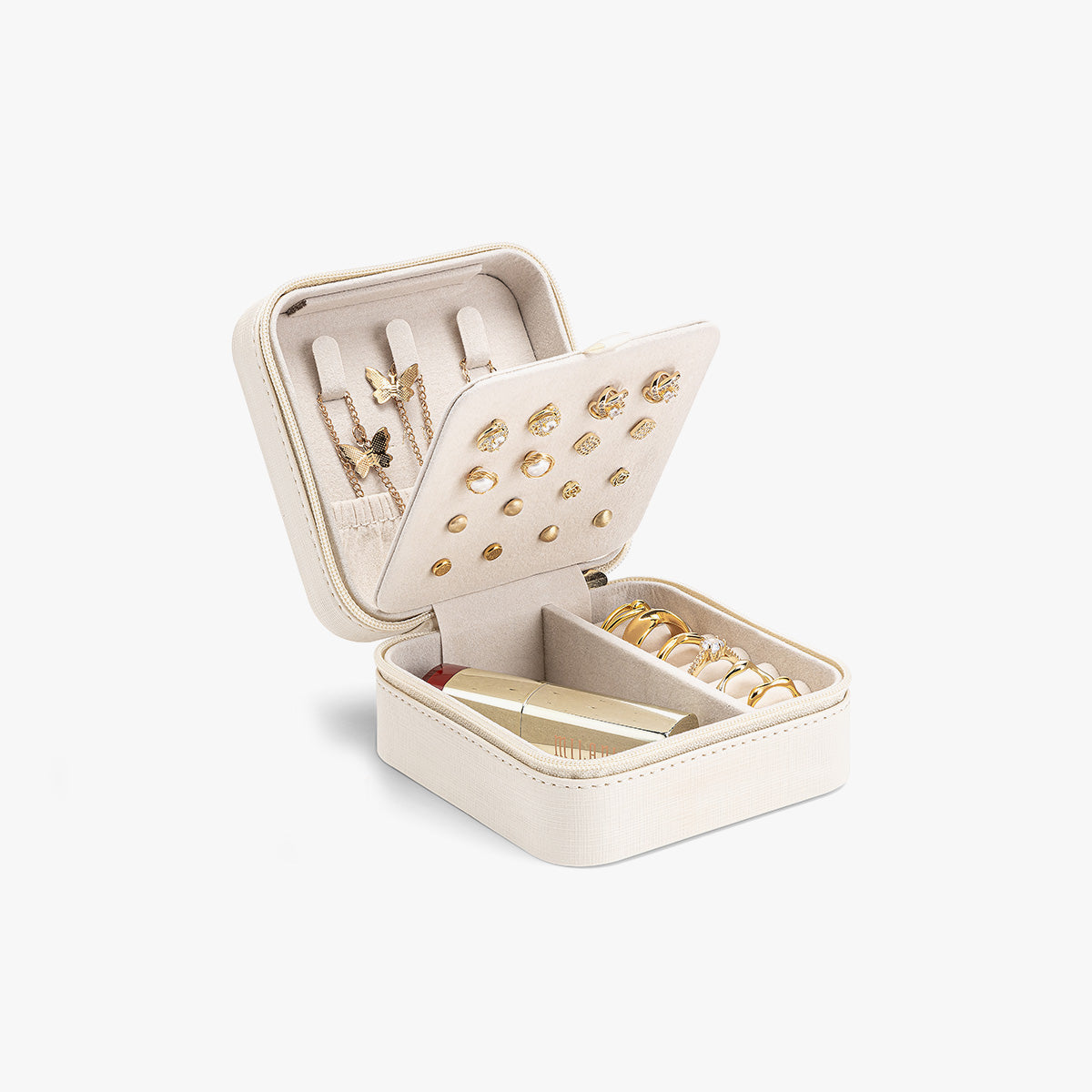 VLANDO Travel Ritual-Small Jewelry Box,Travel Portable Jewelry Case Organizer,Graduation, Birthday,Wedding Gifts