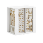 VLANDO Rotating Jewelry Box – Quiet Luxe 360° Large Jewelry Organizer with 5 Drawers