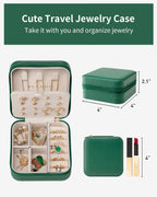 VLANDO Macaron‑Ear Stud Plate Macaron Regular – Small Portable Travel Jewelry Box Organizer