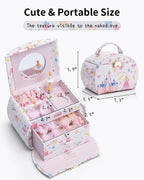 VLANDO Ballerina Musical Jewelry Box Girls Gift Musical Box