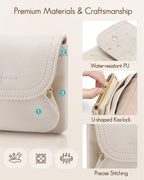 VLANDO 2-in-1 Small Travel Jewelry Case with Removable Pouch