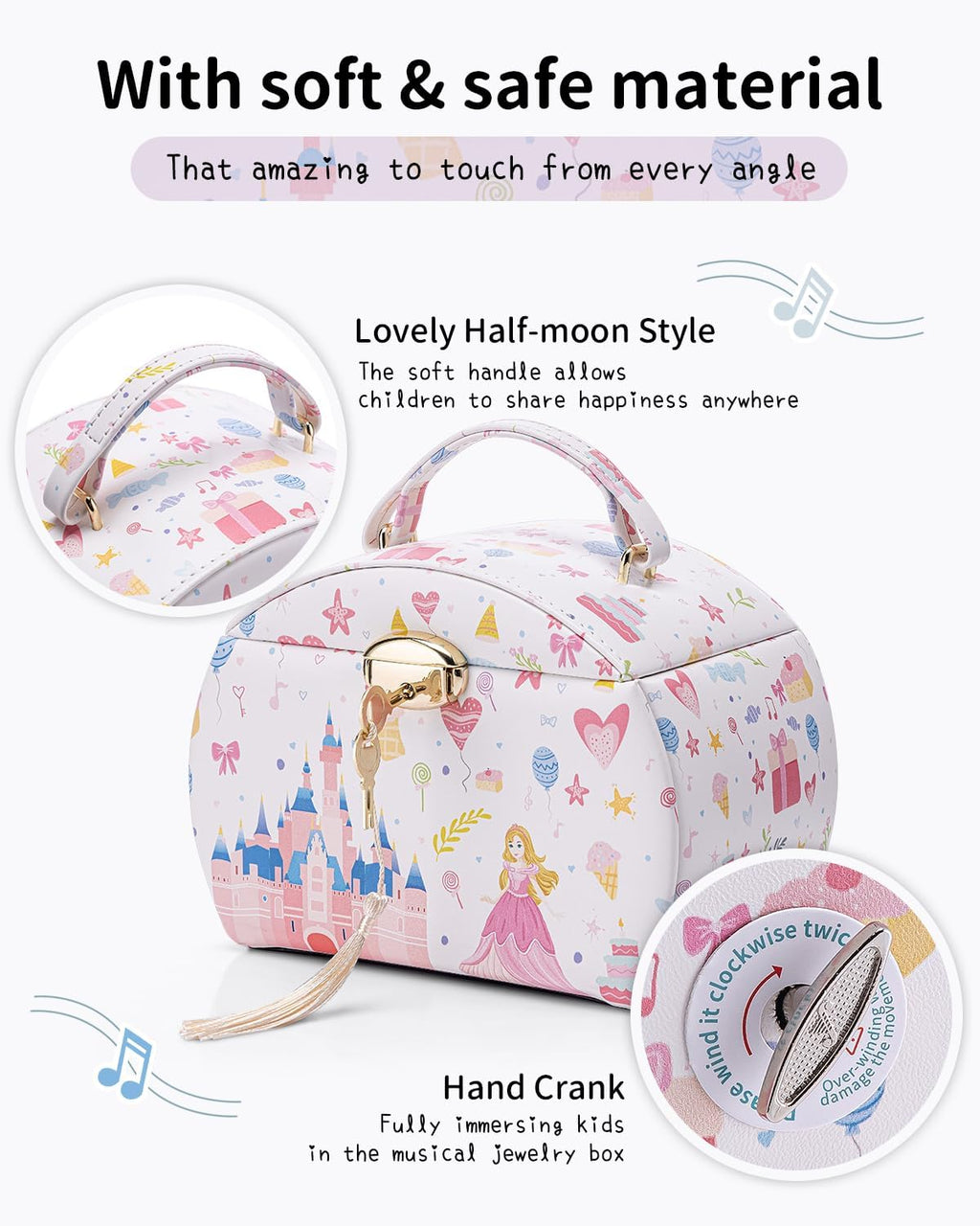 VLANDO Ballerina Musical Jewelry Box Girls Gift Musical Box