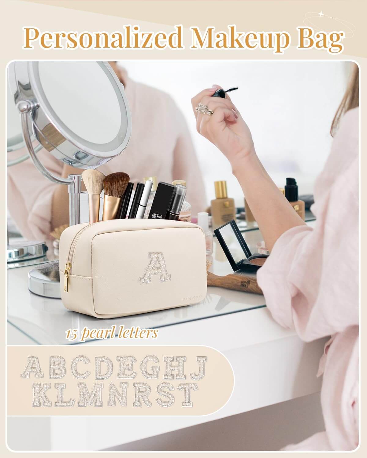 custom waterproof travel makeup bag Munidow Personalized - Waterproof, Cosmetic Bag Perfect for breezing through TSA Custom Logo Clear Travel Toiletry