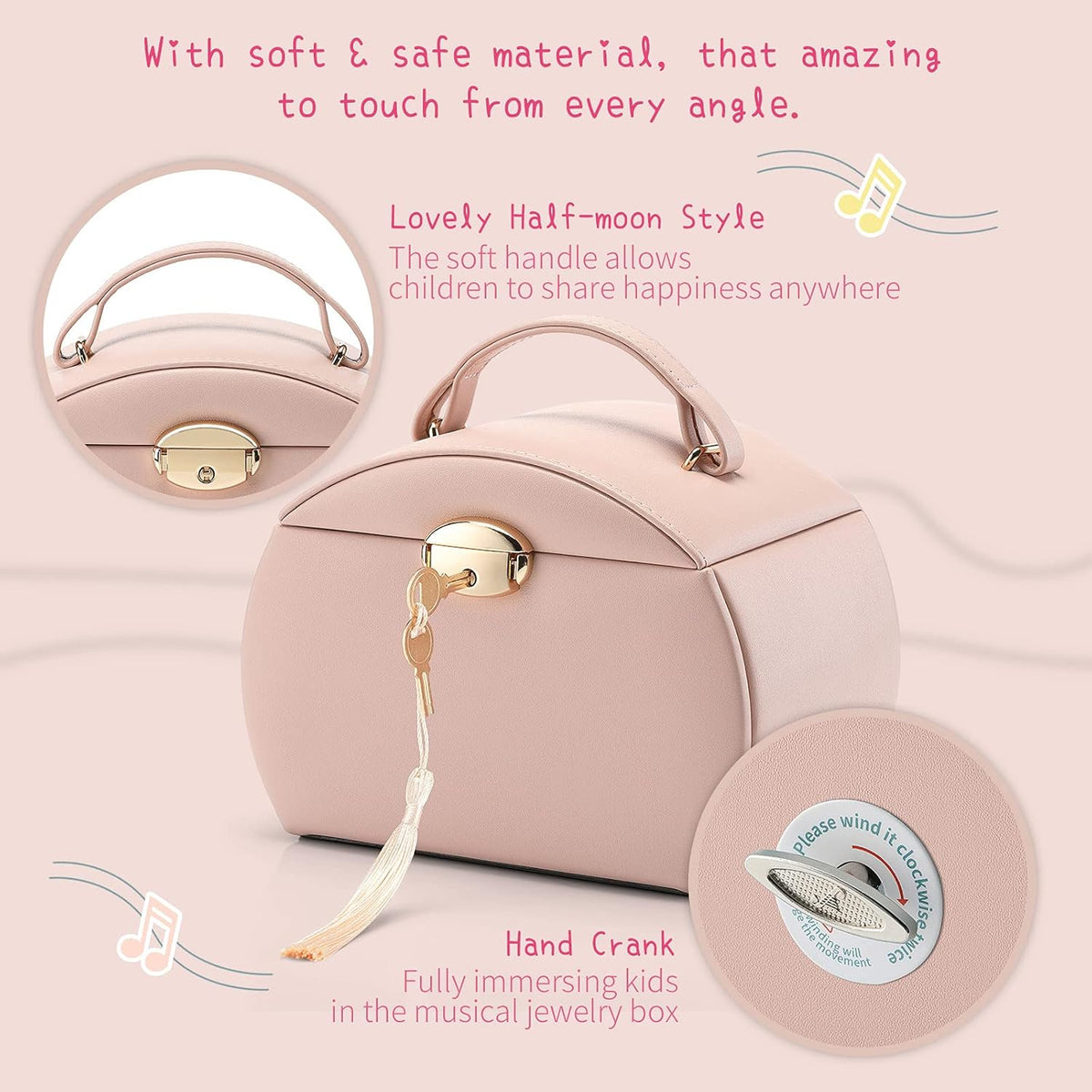 VLANDO Ballerina Musical Jewelry Box Girls Gift Musical Box