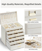 VLANDO Quiet Luxe jewelry box organizer, size and capacity guide