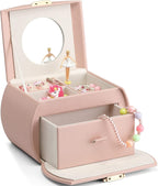 VLANDO Ballerina Musical Jewelry Box Girls Gift Musical Box