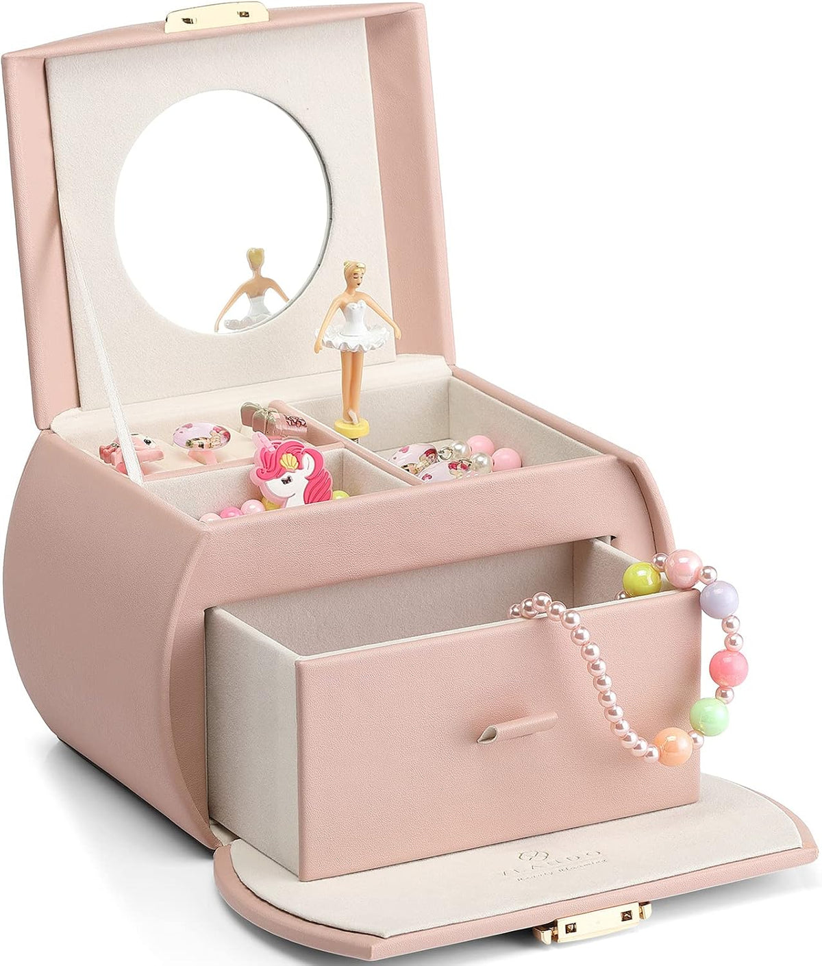 VLANDO Ballerina Musik-Schmuckkästchen, Mädchengeschenk, Musikbox