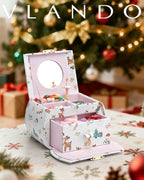 VLANDO Ballerina Musical Jewelry Box Girls Gift Musical Box