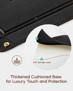 VLANDO Leather Valet Tray Organizer – Nightstand & Vanity Catchall Tray for Keys, Wallet & Accessories