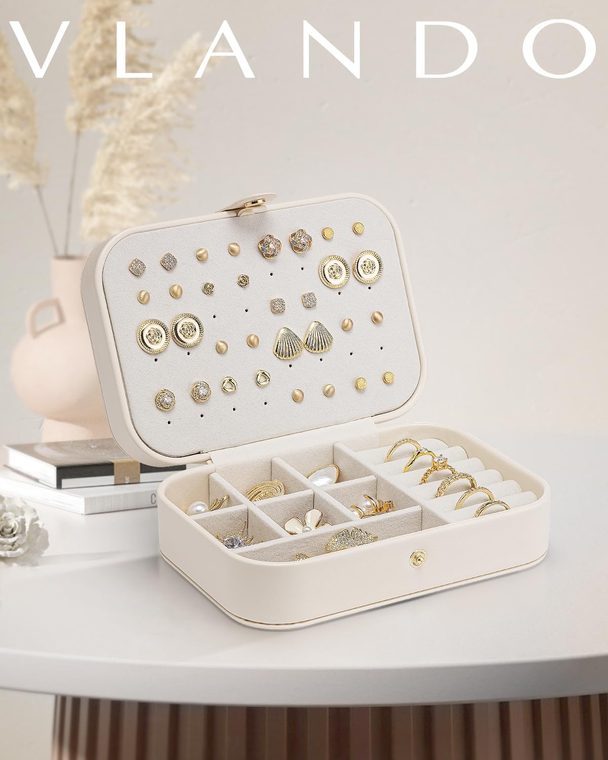 VLANDO Travel Ritual-Aurora Portable Jewelry Case Organizer