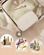 VLANDO Travel Ritual waterproof travel makeup bag, interior compartment details