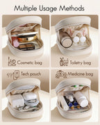 VLANDO Travel Ritual waterproof travel makeup bag, interior compartment details