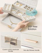 VLANDO Quiet Luxe jewelry box organizer, jewelry organization overview