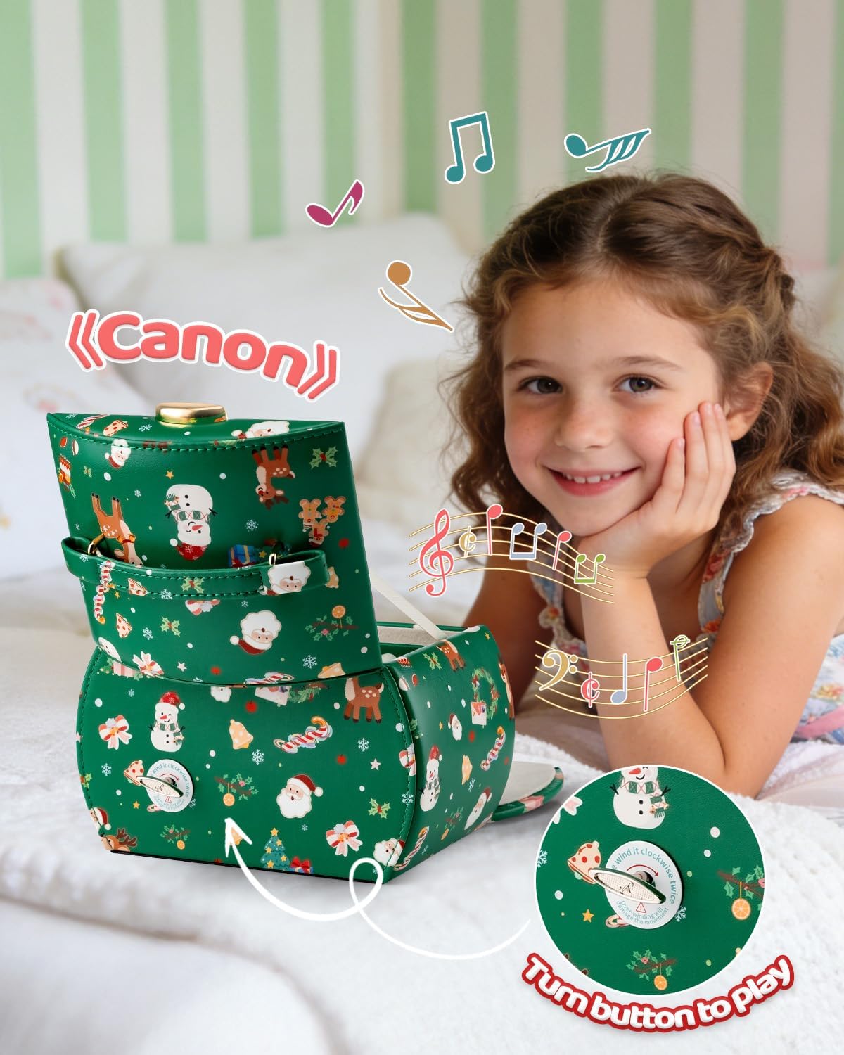 VLANDO Ballerina Musical Jewelry Box Girls Gift Musical Box