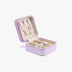 VLANDO Travel Ritual-Small Jewelry Box,Faux Leather Portable Jewelry Case Organizer,Wedding Gifts