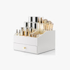 VLANDO Quiet Luxe Vanity & Makeup Organizer,Large Capacity Countertop Organizer with Drawers