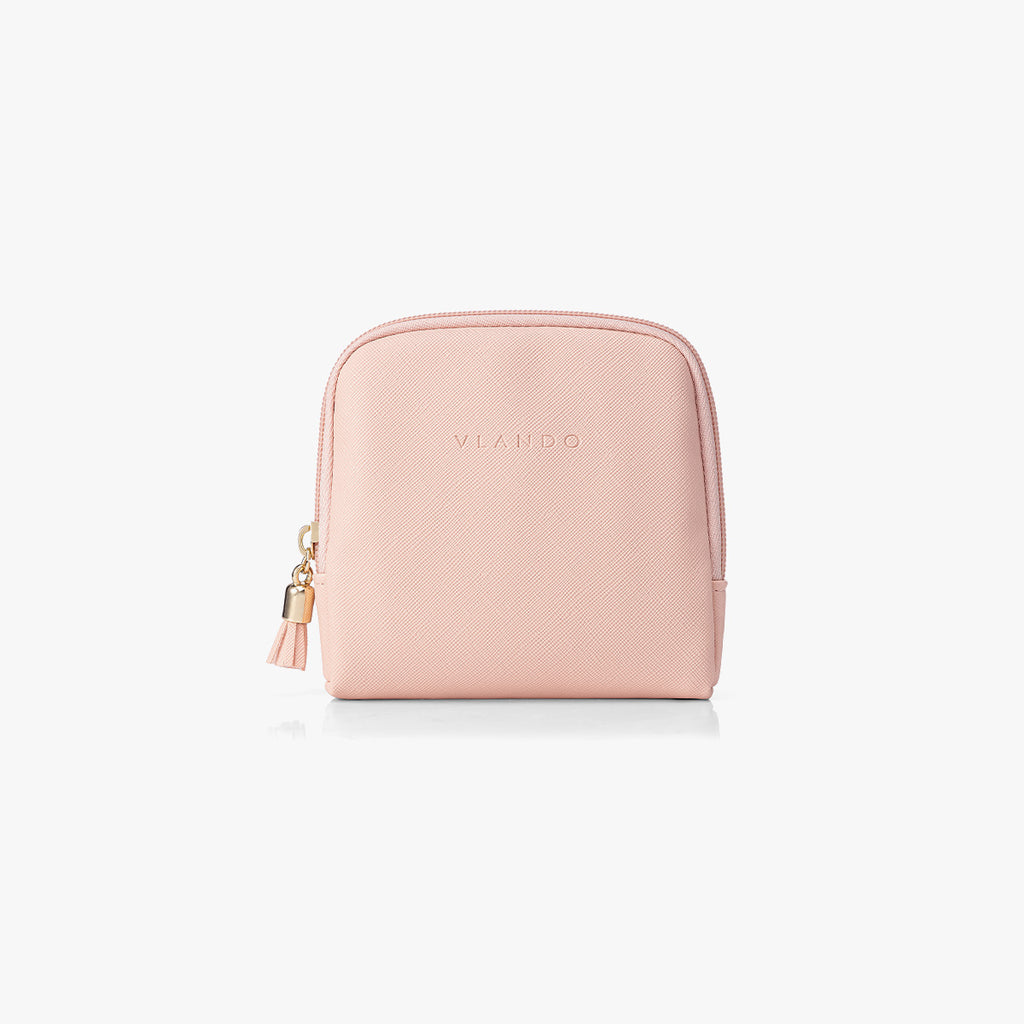 VLANDO Travel Ritual-Mini Jewelry Bag,Faux Leather Portable Jewelry Case Storage