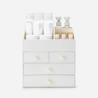 VLANDO Quiet Luxe Large Vanity Makeup Organizer with 3 Drawers-US