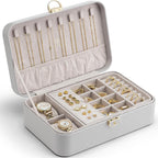 กล่องจัดระเบียบเครื่องประดับหนังล็อกได้ VLANDO Omini Plus Everyday Keepsake แบบ 2 ชั้น พร้อมถาดและเบาะรองนาฬิกา