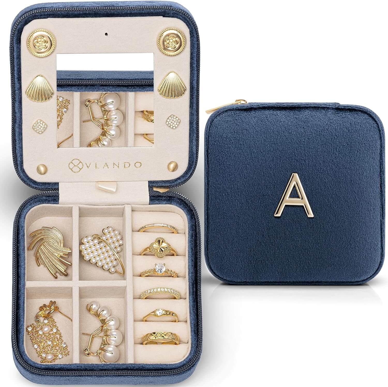VLANDO Travel Ritual travel jewelry case, drawer and tray organization