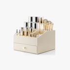 VLANDO Quiet Luxe Vanity & Makeup Organizer,Large Capacity Countertop Organizer with Drawers