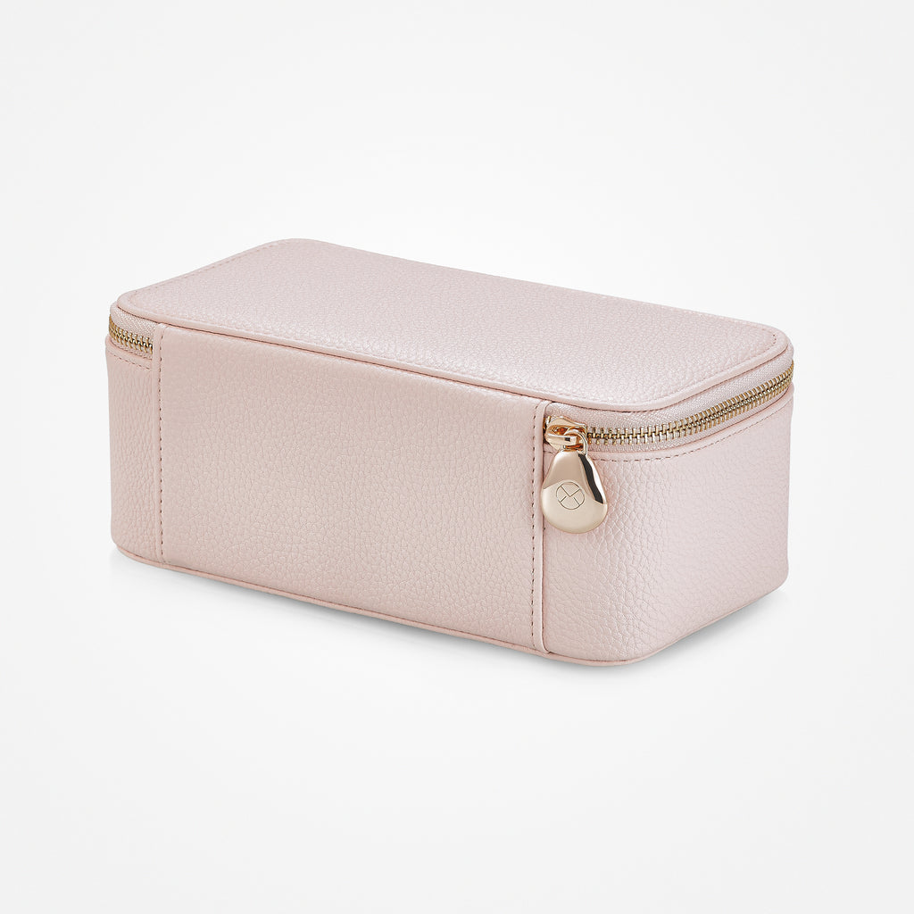 VLANDO Travel Ritua-Maidenhood Faux Leather Jewelry Organizer with 12 Visible Pouches,Portable Jewelry Storage