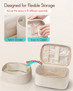 VLANDO Naifu Travel Makeup Bag | Portable Large‑Capacity Cosmetic Organizer for Women