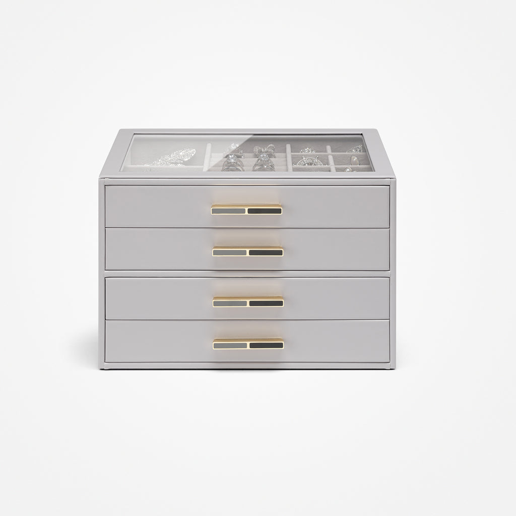 Quiet Luxe 4-Layer Jewelry Box Organizer | VLANDO Jewelry Storage