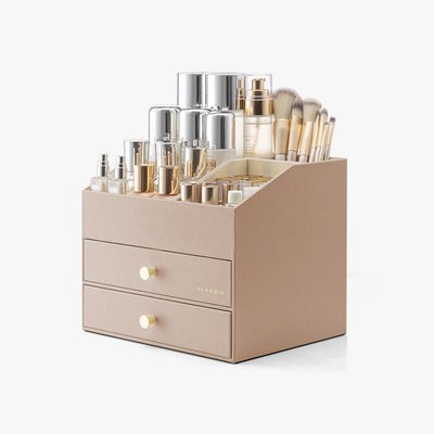 VLANDO Quiet Luxe Vanity & Makeup Organizer with 2 Drawers US Exclusive Deal