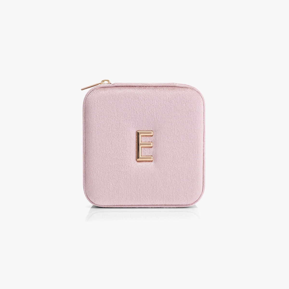 VLANDO Travel Ritual Initial Jewelry Case – Mini Travel Jewelry Organizer with Mirror